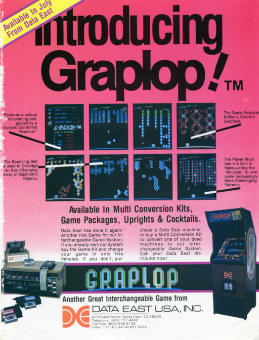Graplop (no title screen) (DECO Cassette) (US) Arcade Game Cover